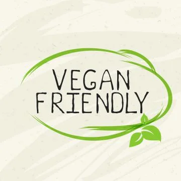 Vegan friendly label and high quality product badges. Bio Home made food Organic Stock Illustration