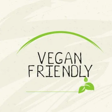 Vegan friendly label and high quality product badges. Bio Home made food Organic Stock Illustration
