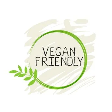 Vegan friendly label and high quality product badges. Bio Home made food Organic Stock Illustration
