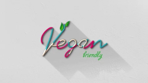 Vegan-friendly Title Stock Footage 128797625