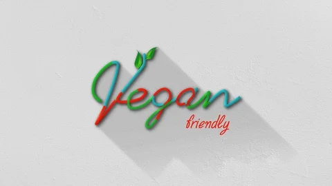 Vegan friendly title Stock Footage 128797630