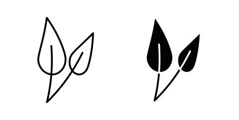 Vegan icon symbol. Flat Vector illustration Stock Illustration