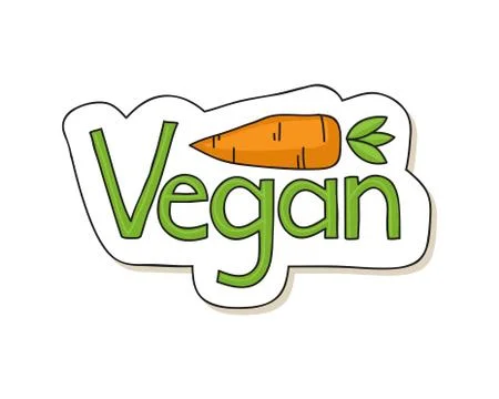 Vegan label Illustrazione stock