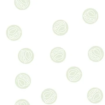 Vegan leaf glyph seamless pattern Stock Illustration