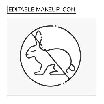 Vegan line icon Stock Illustration