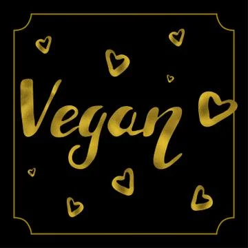 Vegan logo Stock Illustration