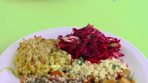 Vegan meal Stock Footage 79409749