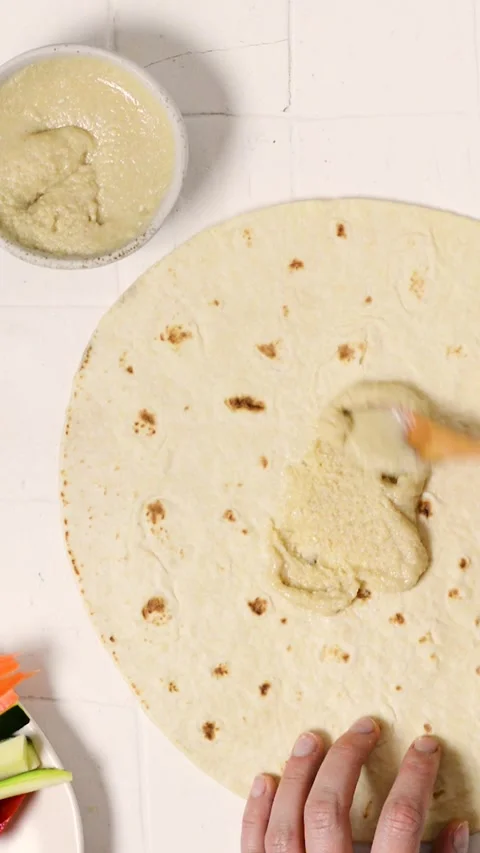 Vegan piadina Stock Footage 241903159