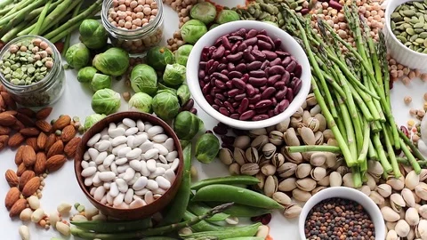 Vegan protein sources	 Stock Footage 113322536