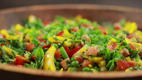 Vegan salad Video stock 139872443