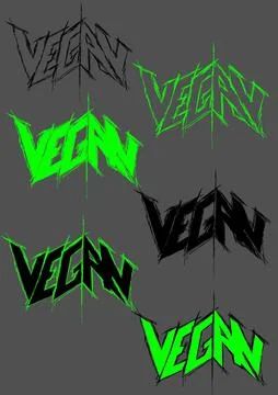 Vegan sketch design Stock Illustration