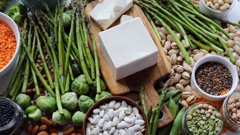 Vegan source of protein Stock Footage 100076377