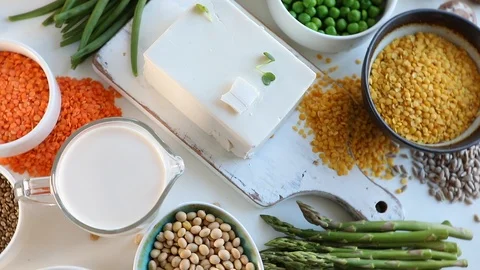 Vegan source of protein Stock Footage 101571797