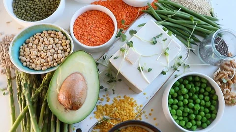 Vegan source of protein Stock Footage 101571801