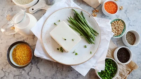 Vegan source of protein Stock Footage 102700104