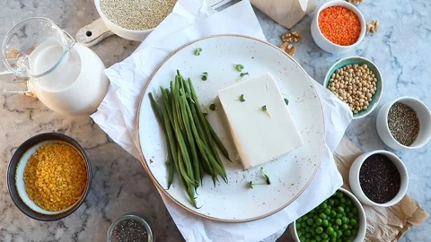 Vegan source of protein Stock Footage 102700111