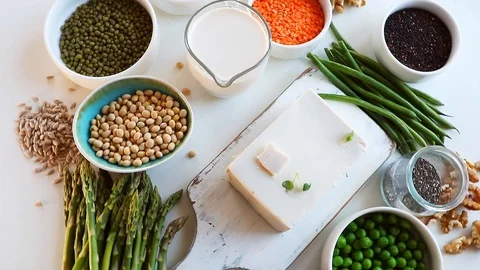 Vegan source of protein Stock Footage 102700122