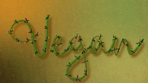 Vegan Title Animation with Shadow Stock Footage 61368315