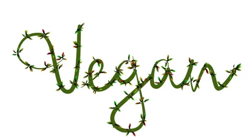 Vegan Title Animation White Background 61367482