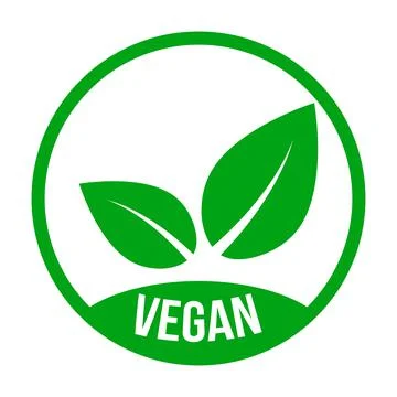 Vegan vector icon. Organic, bio, eco symbol Stock Illustration