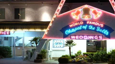 Vegas chapel of the Bells Stock Footage 101826095