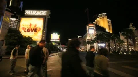 Vegas Crosswalk 2 Stock Footage