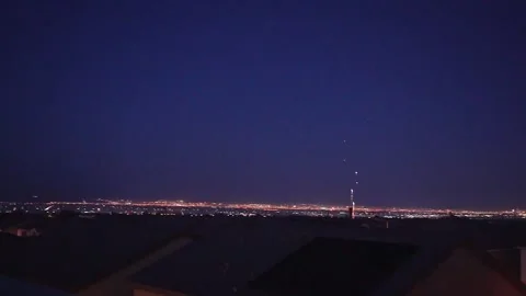 Vegas Fireworks Stock Footage 248007167