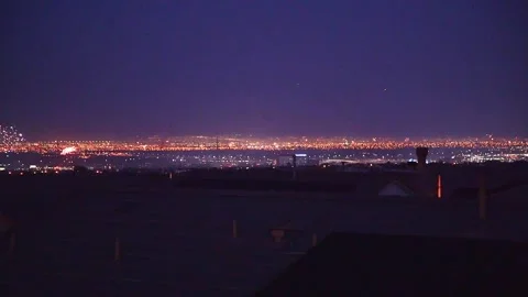 Vegas Fireworks Stock Footage 248007177