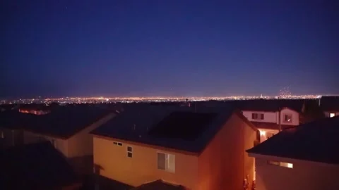 Vegas Fireworks Stock Footage 248007250