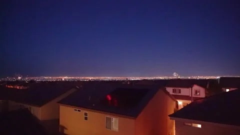 Vegas Fireworks Stock Footage 248007297