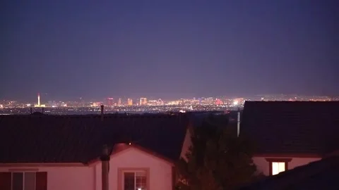 Vegas Fireworks Stock Footage 248007316