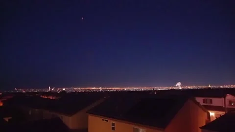 Vegas Fireworks Stock Footage 248007342