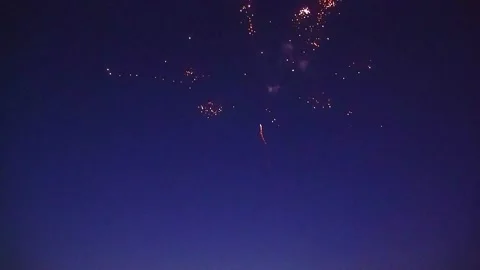 Vegas Fireworks Stock Footage 248007400