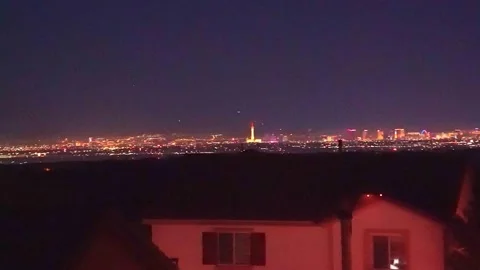 Vegas Fireworks Stock Footage 248007406