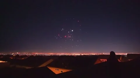 Vegas Fireworks Stock Footage 248007456