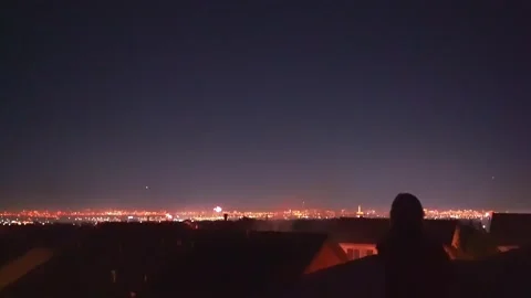 Vegas Fireworks Stock Footage 248007497