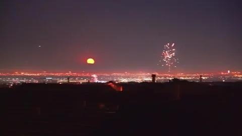 Vegas Fireworks Stock Footage 248007532