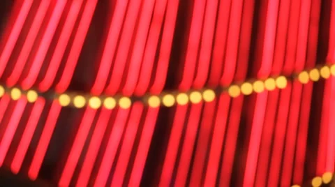Vegas Lights A - Slightly Blurry - Side Chasers - Loop Stock Footage