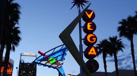 Vegas Neon Stock Footage 50430310