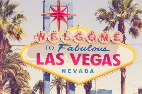 Vegas sign Stock Photos