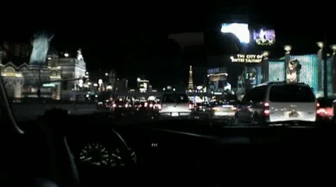 Vegas Strip Driving Stock Footage 11085782