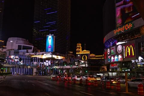 Vegas Strip Intersection Stock Photos