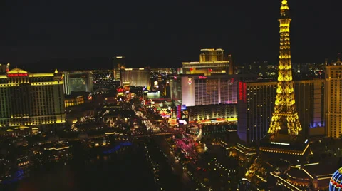 Vegas Strip at Night Video stock 35227538