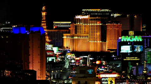 Vegas strip timelapse Stock Footage 1808402