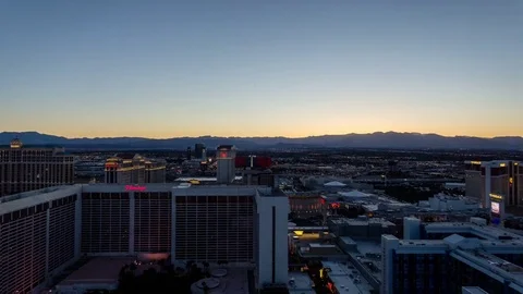 Vegas Wheel Sunset Timelapse Stock Footage