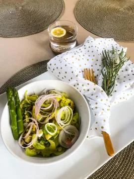 Vegeable salad as breakfast Stock Photos