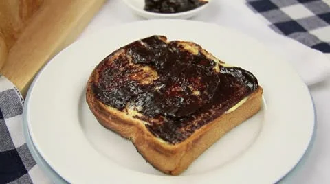 Vegemite Flag In Toast Video stock 8966319