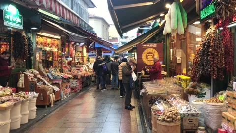 Vegetable and Fruit market Stock Footage 145221049