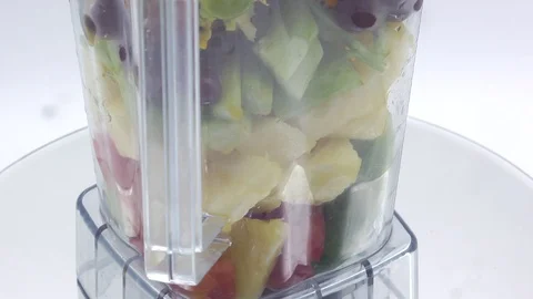 Vegetable and fruit mixed smoothie Stock Footage 118773877