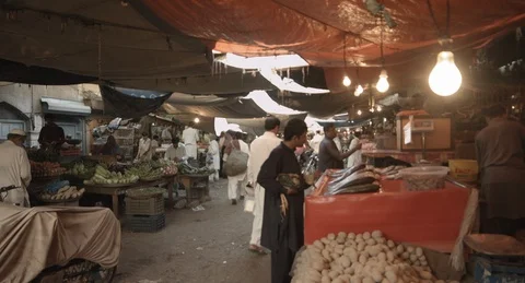 Vegetable and Meat market Video stock 101590818